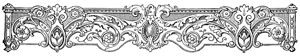 Illustration of a Vintage page ornament