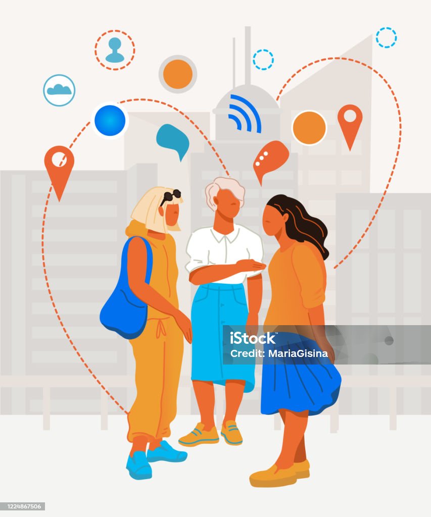 Ilustración de Concepto De Comunicación Social Con Mujeres De Moda Personajes De Dibujos Animados Hablando y más Vectores Libres de Derechos de A la moda - iStock Ilustración de Concepto De Comunicación Social Con Mujeres De Moda Personajes De Dibujos Animados Hablando y más Vectores Libres de Derechos de A la moda - iStock