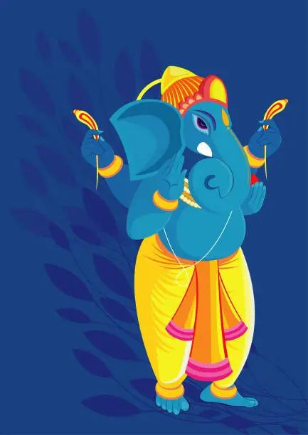 Vector illustration of Ganesha