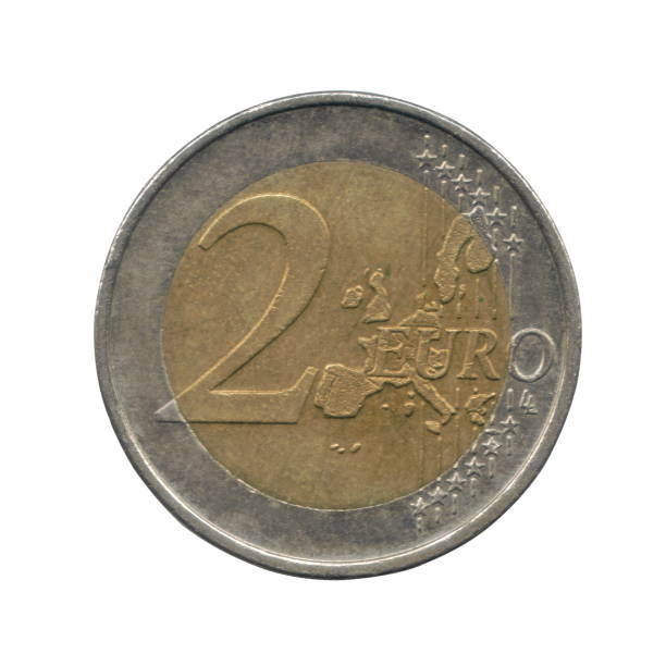 istock Germany's 2 Euro coin isolated on a white background 1224887385