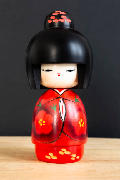 Still-life photo taken on studio of a Japanese traditional doll