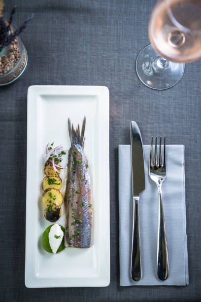 istock Cooked fish with potatoes, onions and sour cream 1224889695