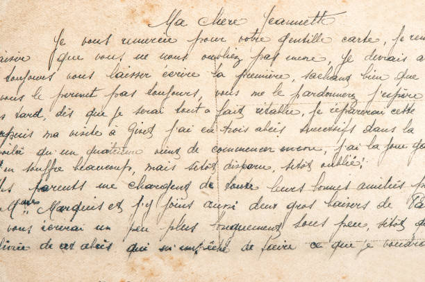 istock Old undefined handwritten text Used paper texture background 1224891304