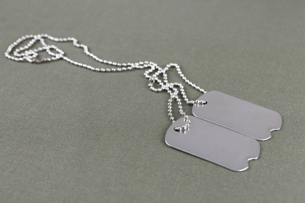 istock U.S. Army dog tags on olive drab uniform 1224894567