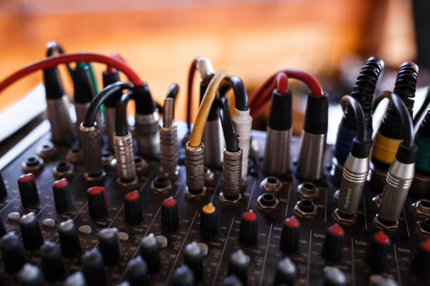 istock Audio mixing console dj mixer sound . 1224896864