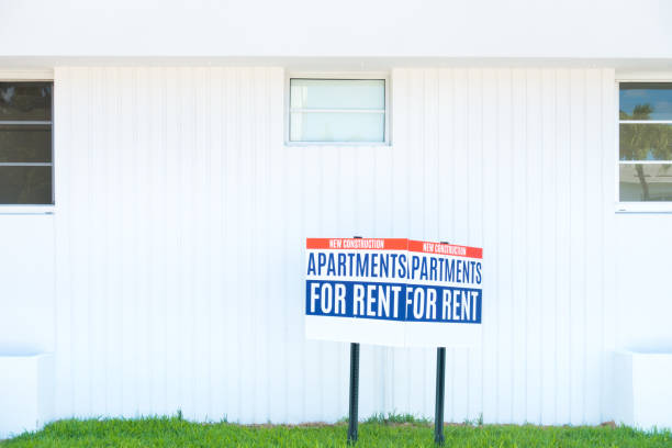 istock Apartments for rent sign 1224902484