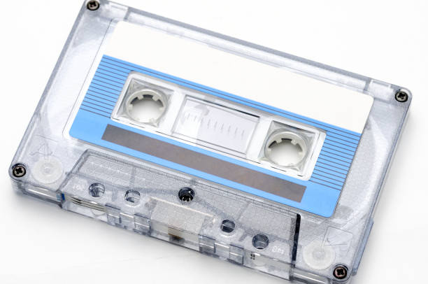 istock Compact audio tapes for magnetic recording on a white background.Compact cassettte 1224902644