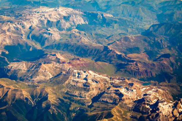 Above Idyllic Alpine landscape, majestic alps – Pyrenees