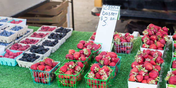 istock Organic Berries For Sale 1224913729