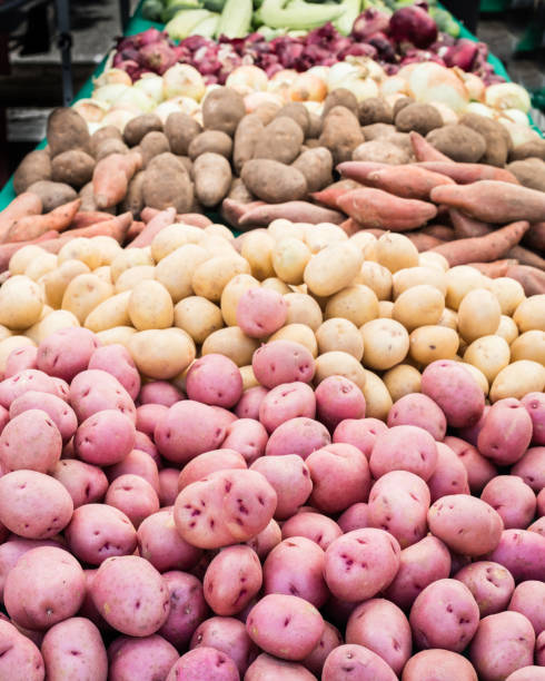 Table heap of root vegetables