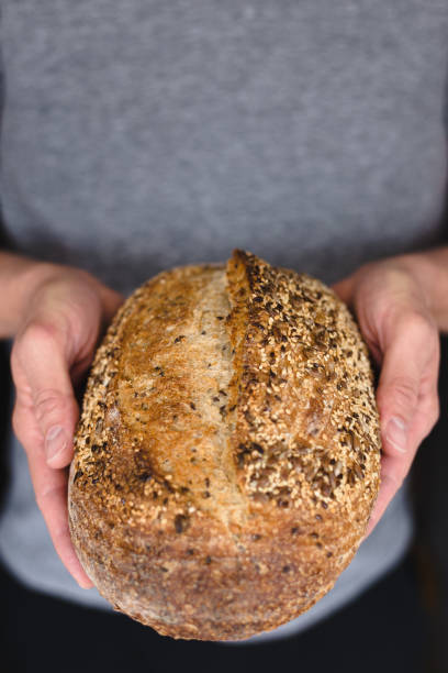 istock freshly baked homemade artisan sourdough bread. 1224920578