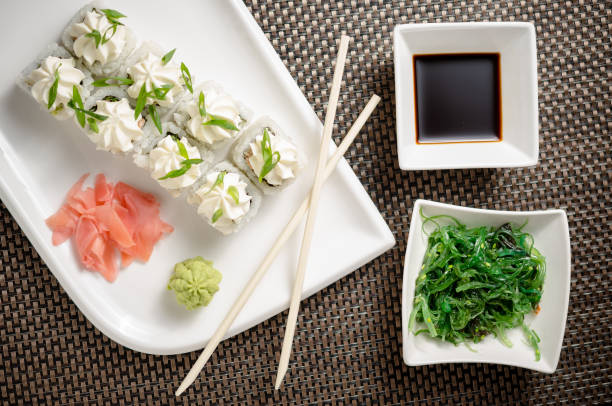 istock FUKUOKA MAKI with cooked salmon, cucumber 1224923859