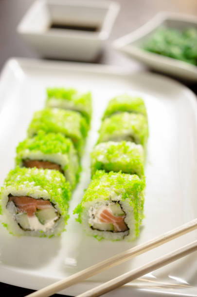 istock SPRING PHILADELPHIA MAKI sushi rolls with salmon 1224924562