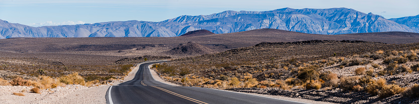 Highway in Death Valley National Park, California.