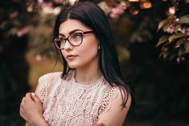 istock Smart lady resting in garden 1224927423