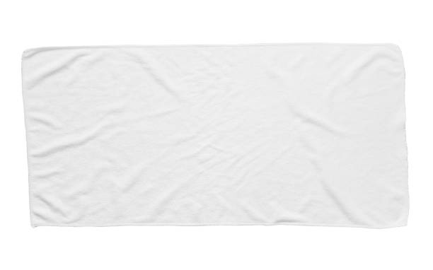 istock White beach towel isolated white background 1224927467