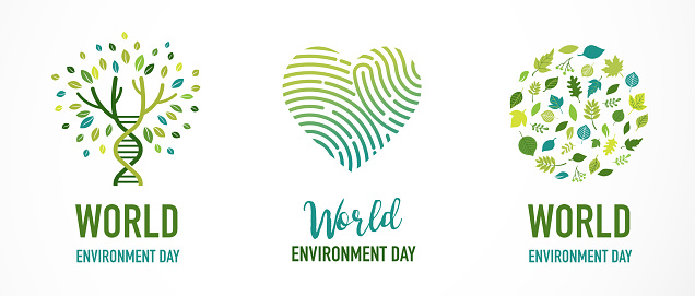 World Environment day, go green concept design series. Vector illustration