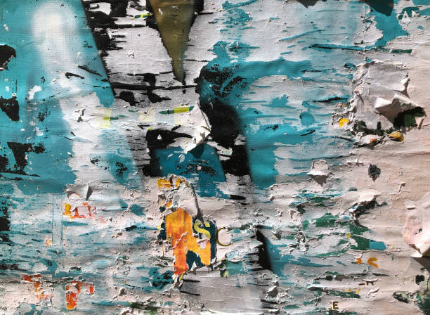 istock Poster Background,Old torn posters grunge textures and backgrounds 1224930970