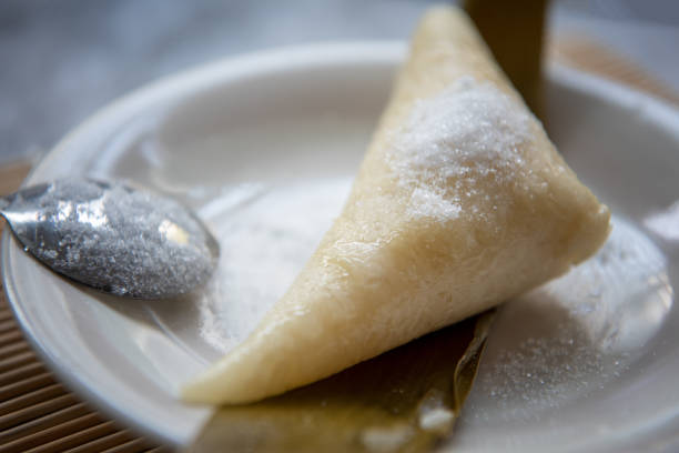 istock Zongzi and white sugar 1224934515