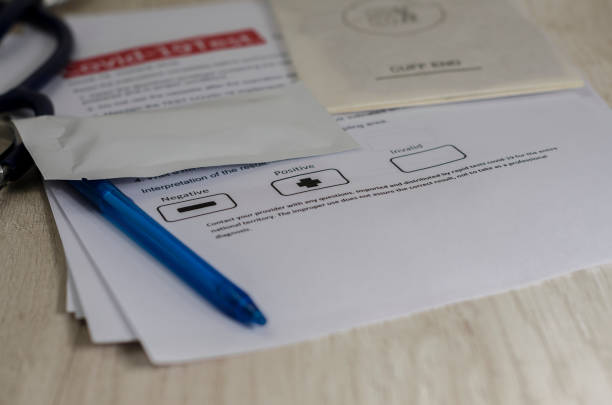 istock Laboratory scientist performs a rapid diagnostic test (rdt) for antibodies to detect the presence of viral proteins. caused by coronavirus disease COVID-19, PCR laboratory test. Inputs for testing 1224939993