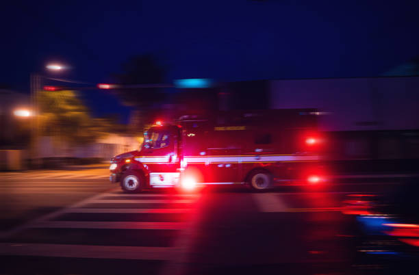 istock Ambulance driving in Miami responding to an urgency 1224942870
