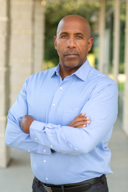 istock Happy mature African American man at work. 1224944780