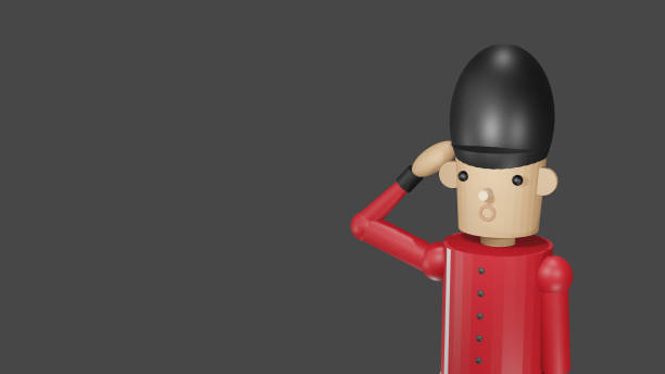 istock The 3D Toy British soldier 1224946678