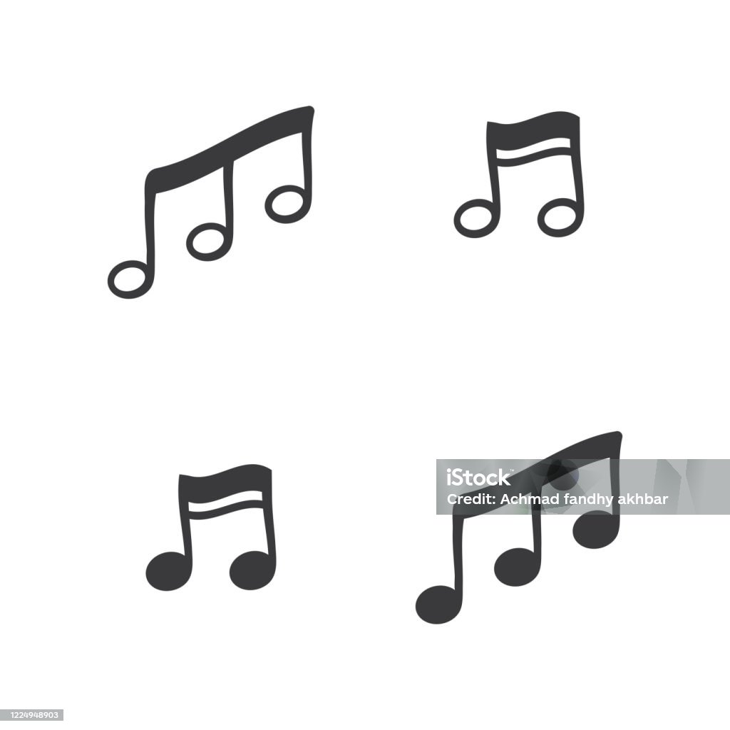 Music Note Vector Image Stock Illustration - Download Image Now - Art ...