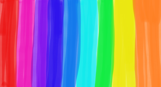 Watercolor rainbow shades palette. Rainbow color gradations. Minimalistic design with color gradients