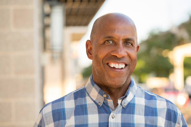 istock Happy mature African American man smiling 1224956111
