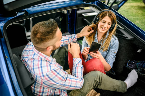 istock Couple enjoying music 1224956685