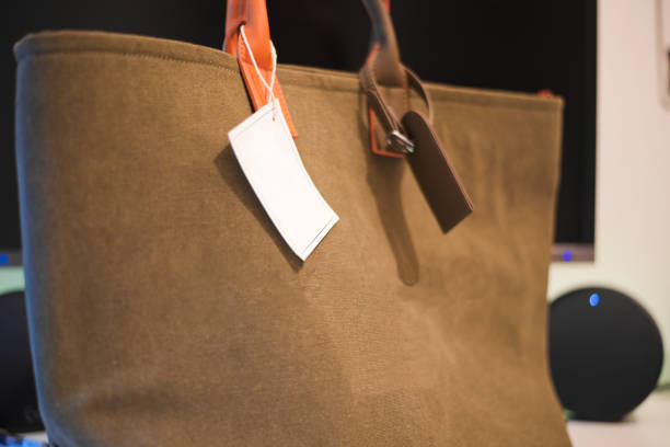 istock close up view of a khak hand bag, casual 1224961904