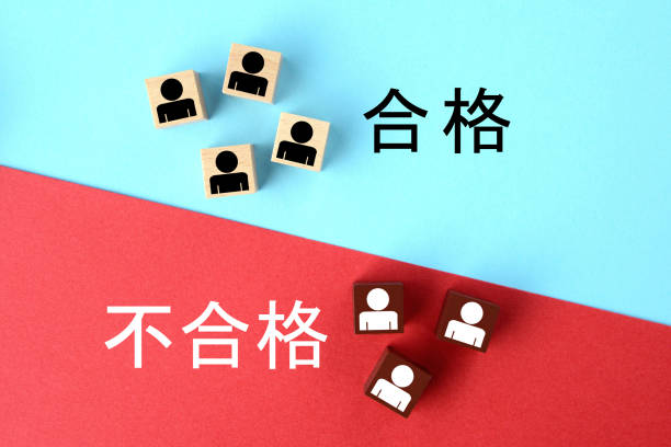 Each person's assessment images, passed or failed in Japanese