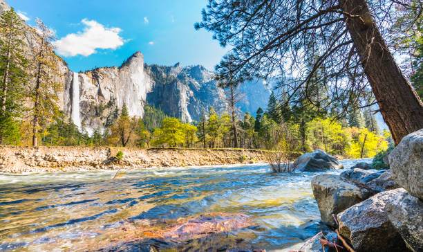 istock Yosemite National park fall  with river in foreground,California,usa. 1224967879