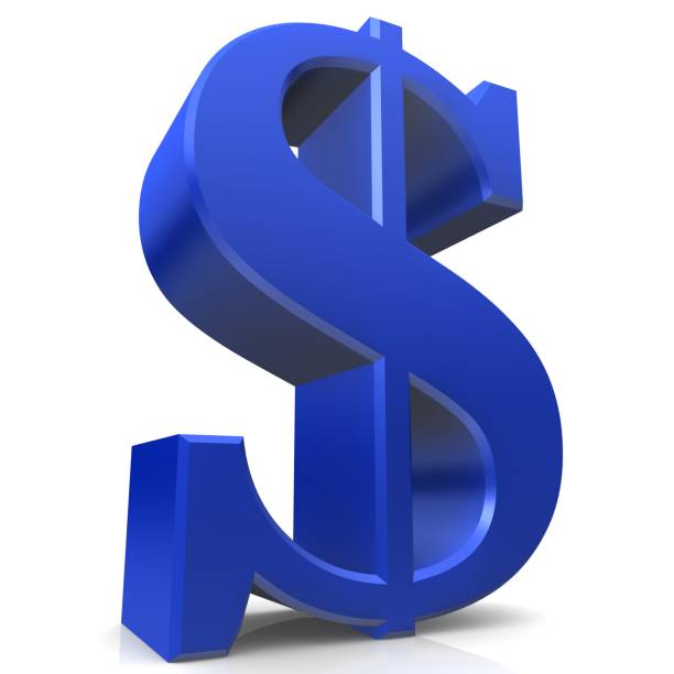 istock Dollar sign blue sale symbol 3d render icon 1224970704