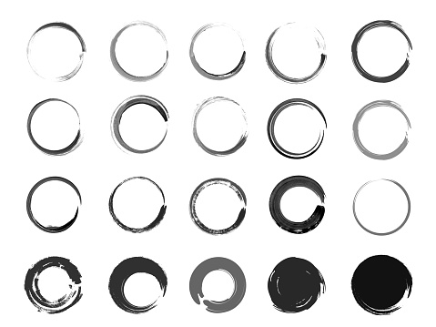 It is an illustration of a Brush circle set.