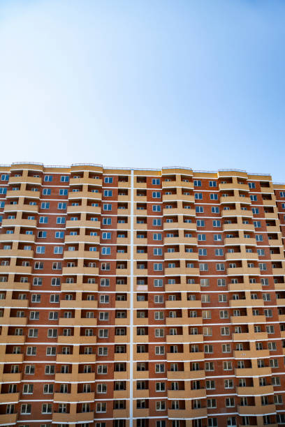 istock Unfinished high-rise apartment building. 1224973500