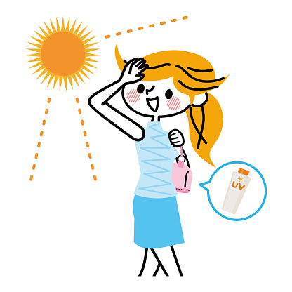 Ilustración de Una Mujer Que Cuida De Los Rayos Uv y más Vectores Libres de  Derechos de Crema de sol - Crema de sol, Ilustración, Luz del sol - iStock