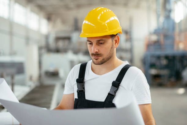 istock Portrait of factory worker. 1224985825