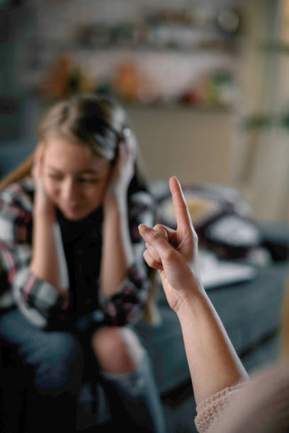 istock Mother scolding daughter 1224987900