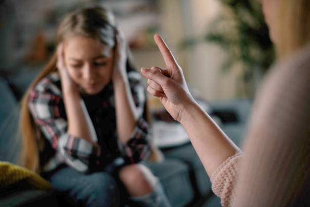 istock Mother scolding daughter 1224987956