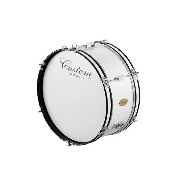 istock Marching Bass Drum, Music Instrument Isolated on White background 1224997877
