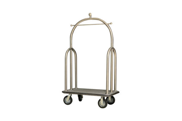 istock luggage hotel trolley isolated on white background 1224999714
