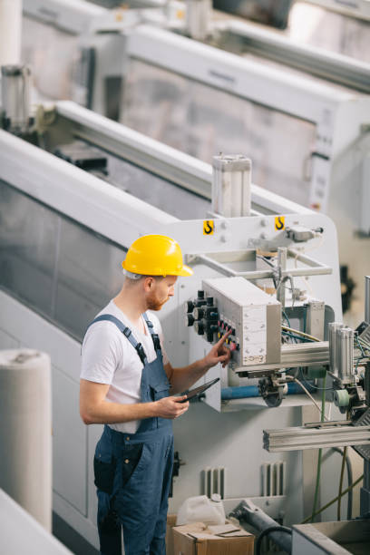 istock Portrait of factory worker. 1225003298