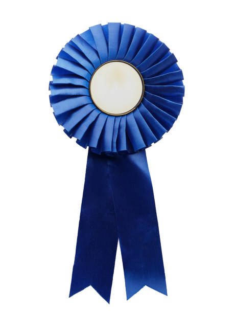 istock Blank red and gold rosette , isolated on white 1225004654