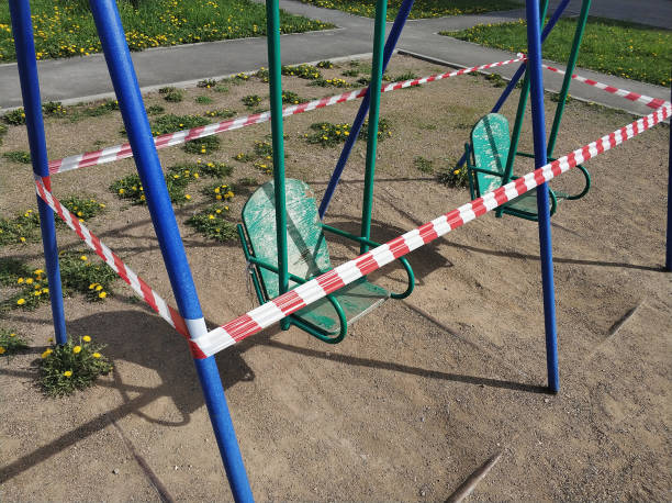 istock Empy children playground closed for Coronavirus or Covid19 quarantine 1225008542