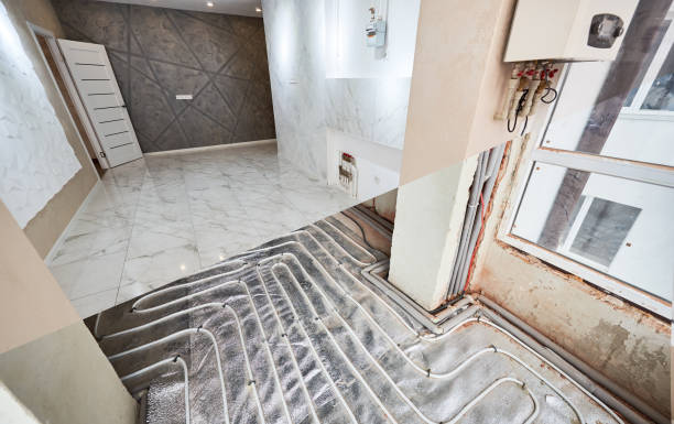 istock Modern apartment before and after restoration. 1225010108