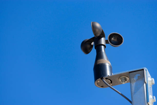 istock A wind speed gauge. An anemometer 1225012058