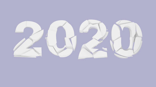 istock broken 2020 year over white background. The number 2020 is destroyed - represents the old year 2020 or depression of 2020 year - market decline and pandemic. 3d illustration 1225013414