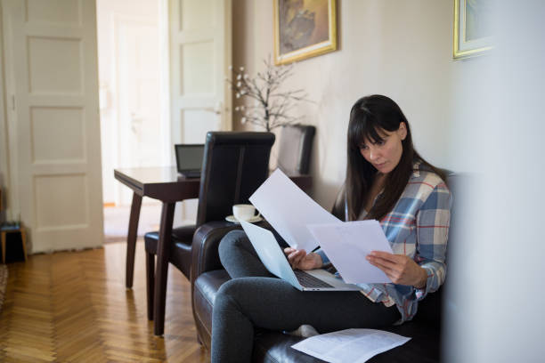 istock Woman working at home 1225026862